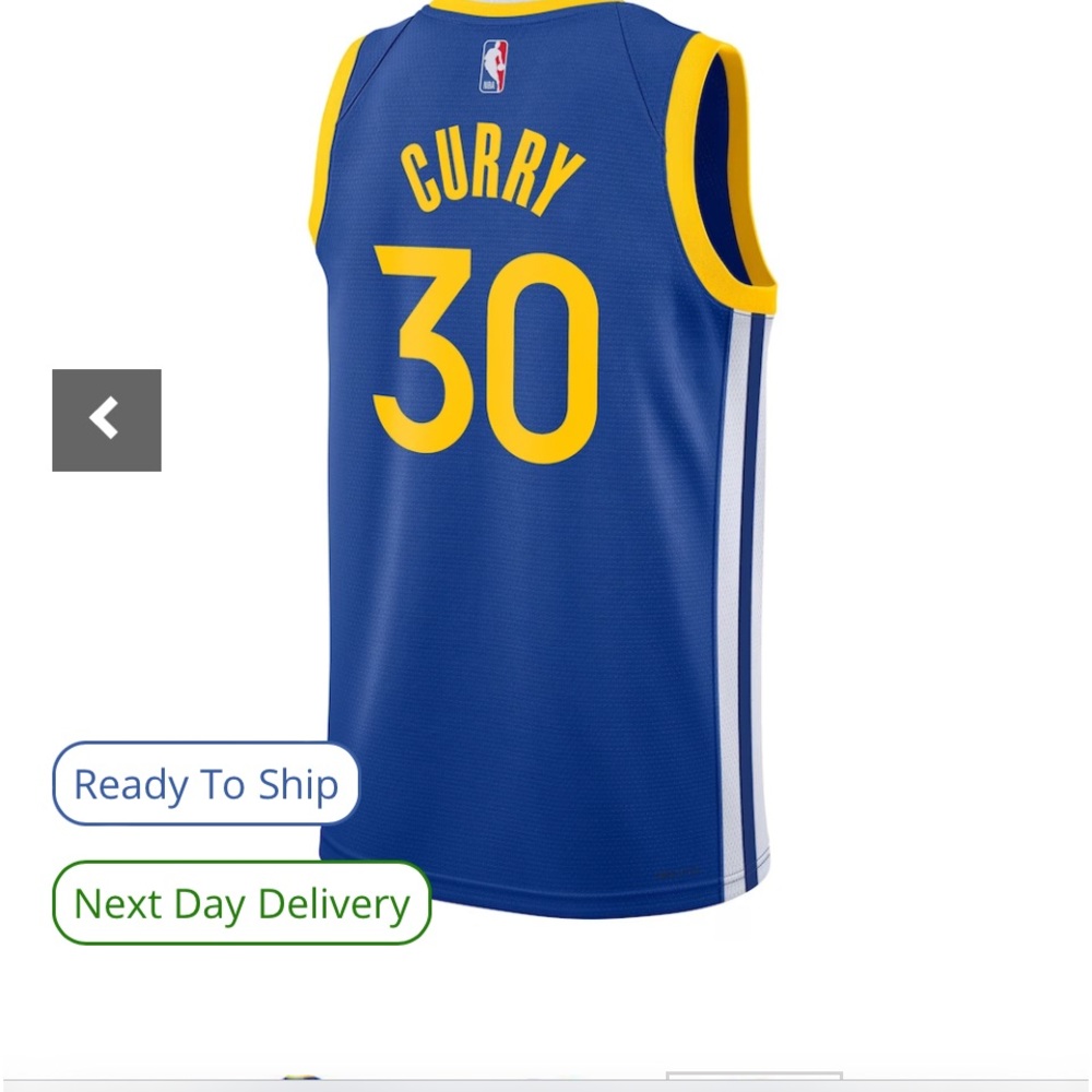 Golden state worriers Steph curry jersey